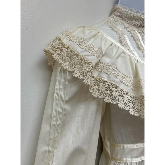 Vintage Gunne Sax Romantic Renaissance Bridal Collection Wedding Dress & Bloomer - Picture 15 of 16